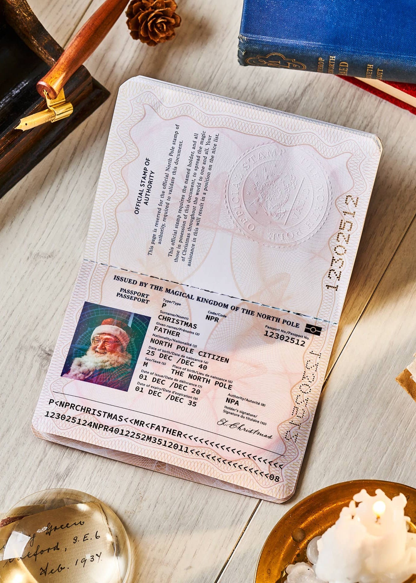 Santa Claus Christmas Passport