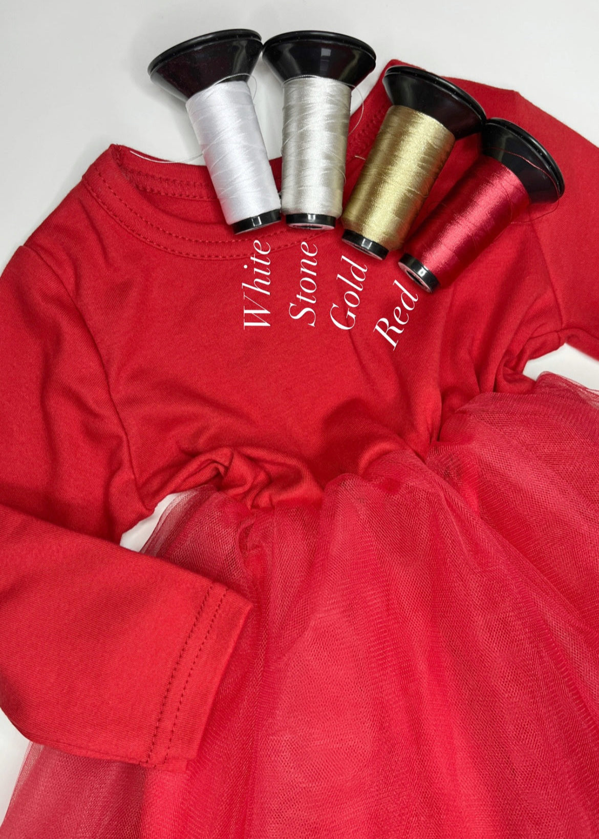 Red Long Sleeve Tutu Dress