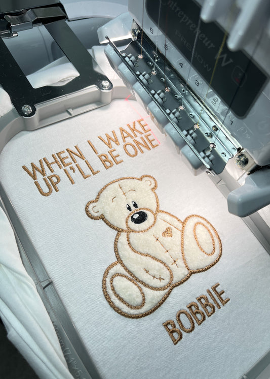 Applique Teddy Birthday Pyjamas