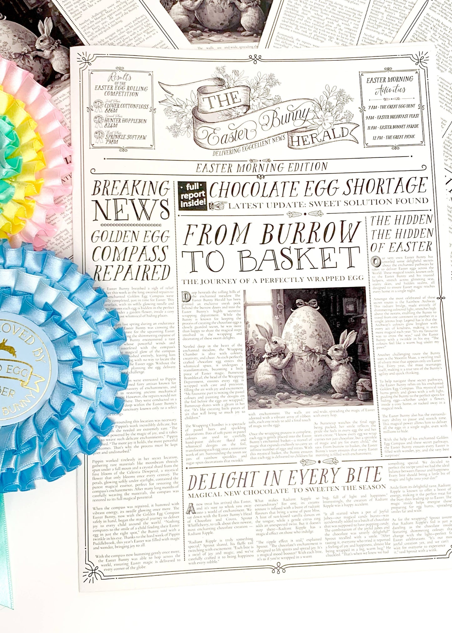 Easter Newspaper Activity Booklet