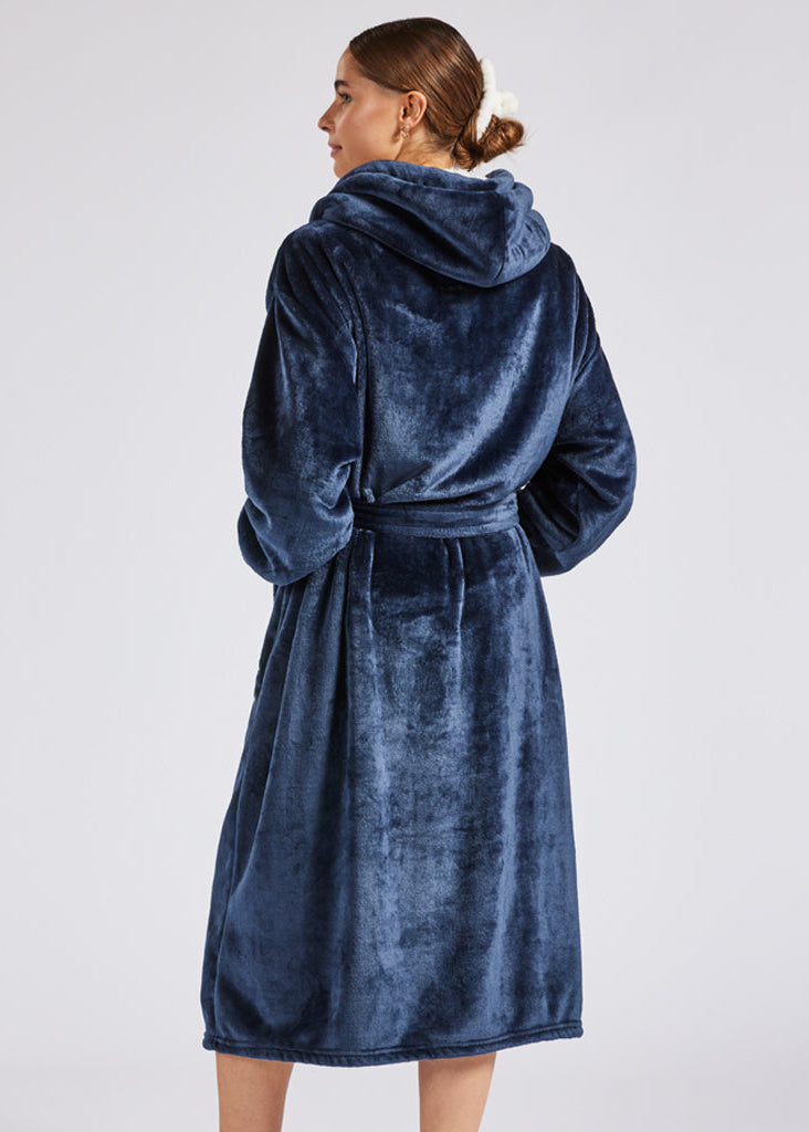 Unisex Luxury Fleece Dressing Gown | Hooded Robe