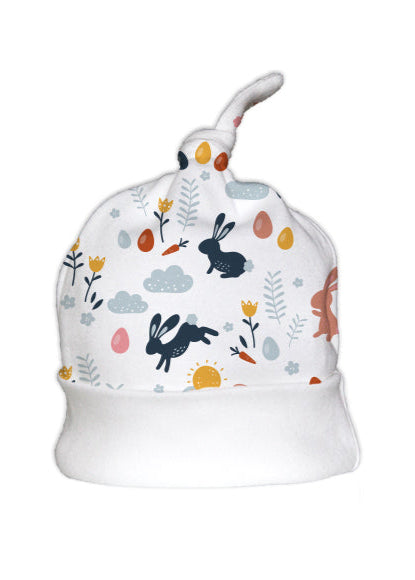 Easter Bunnies Knotted Hat