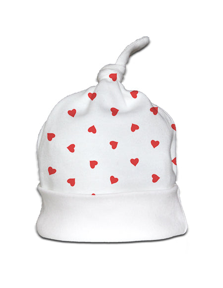 Small Heart Knotted Hat