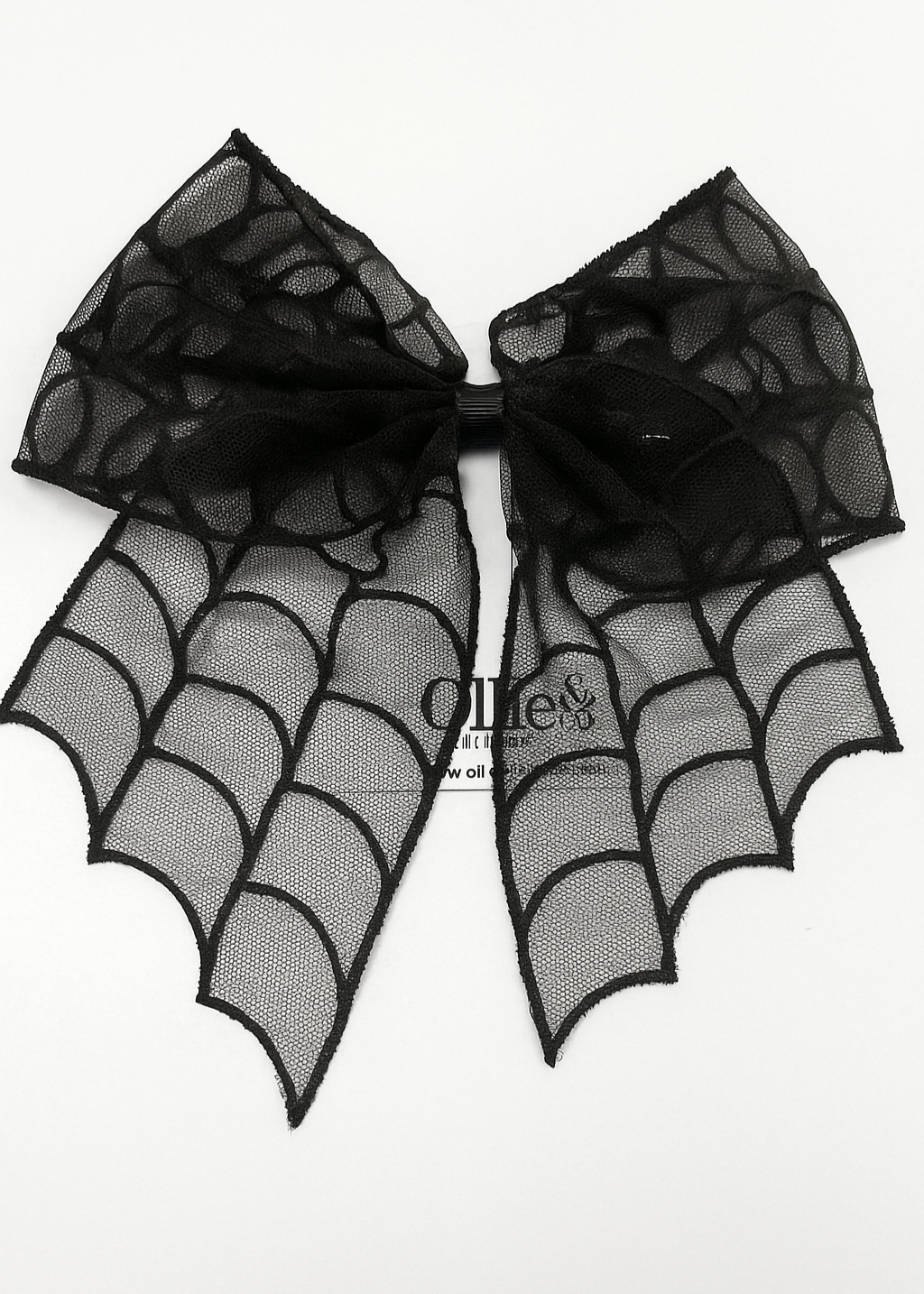 Black Web Large Bow