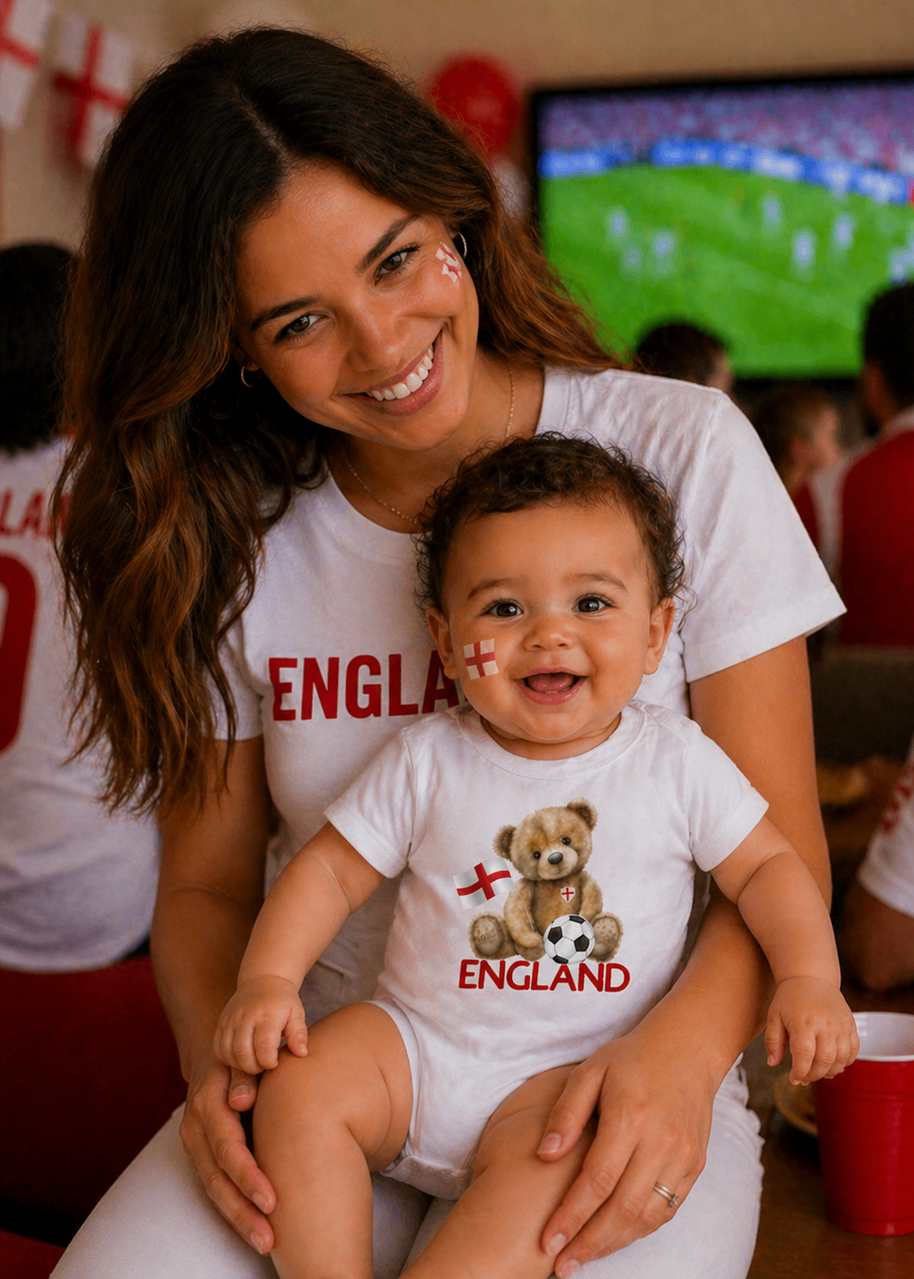 England Bear Short Sleeved Bodysuit
