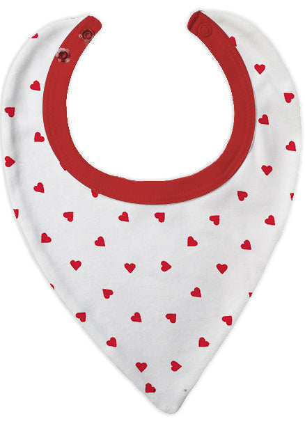Small Heart Dribble Bib