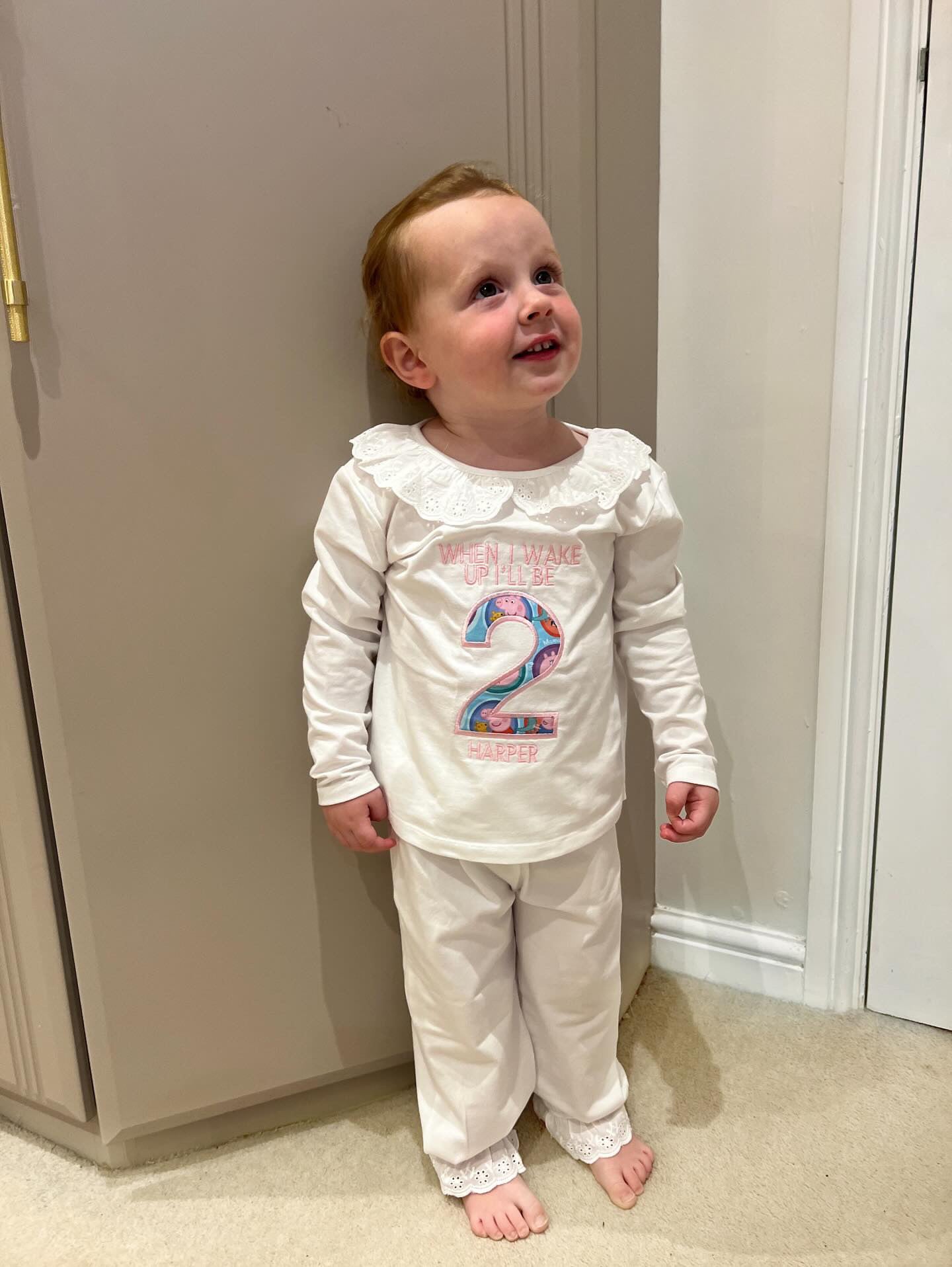 Frill Applique Birthday Pyjamas