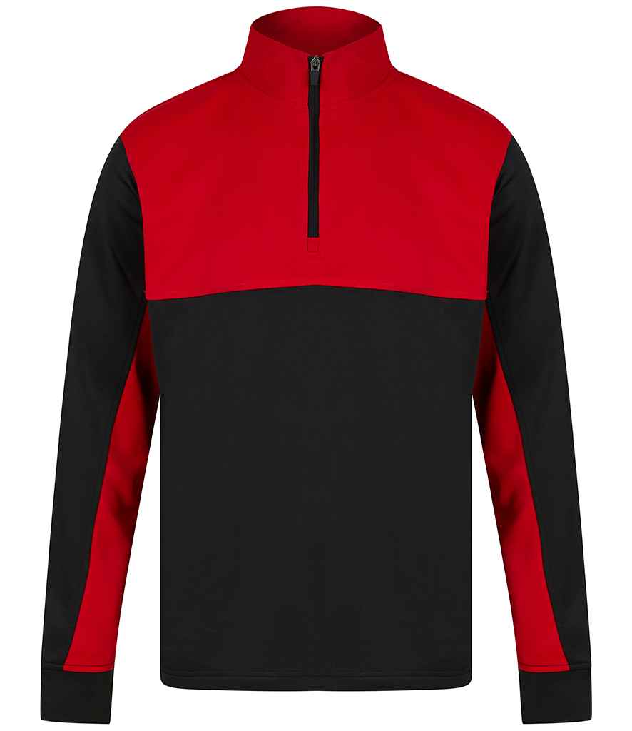 Black with Red Kids Sport Tracksuit 1/4 Zip