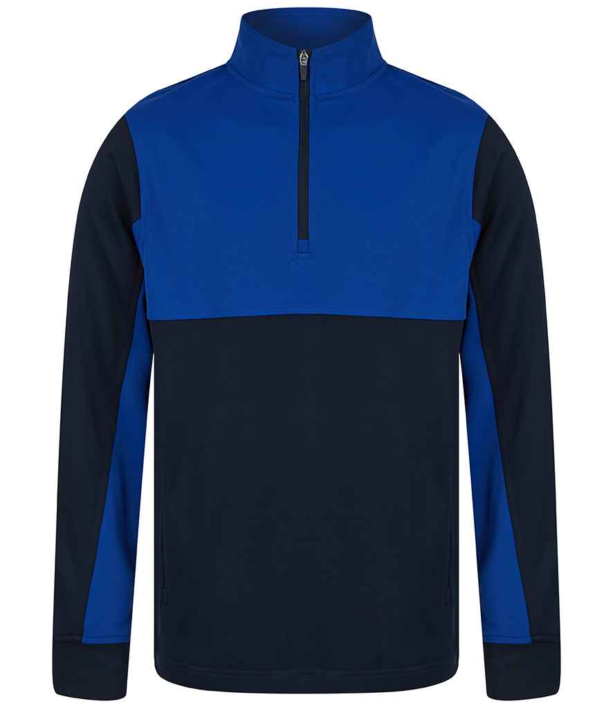 Navy with Royal Blue Kids Sport Tracksuit 1/4 Zip