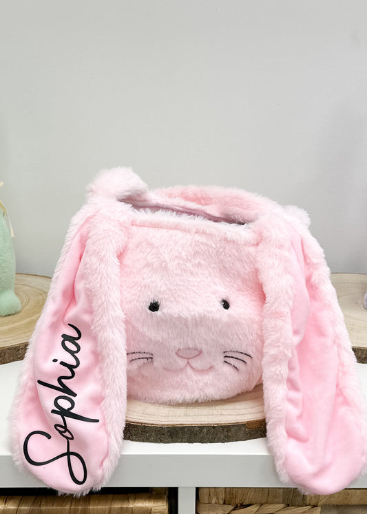 Pink Bunny Basket