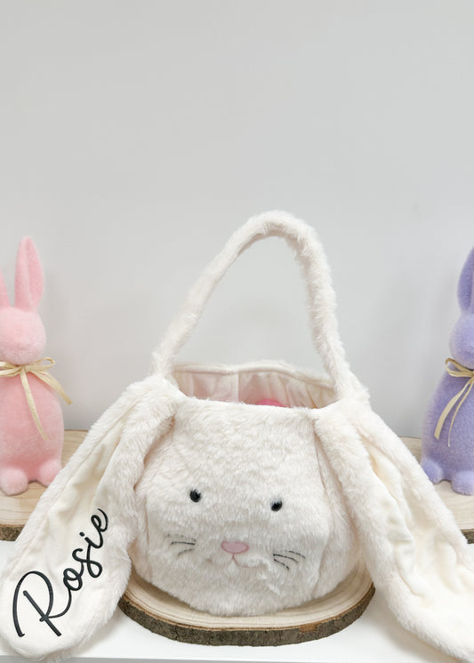 Cream Bunny Basket