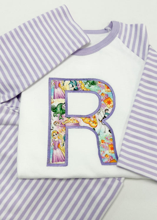 Striped Applique Birthday Pyjamas