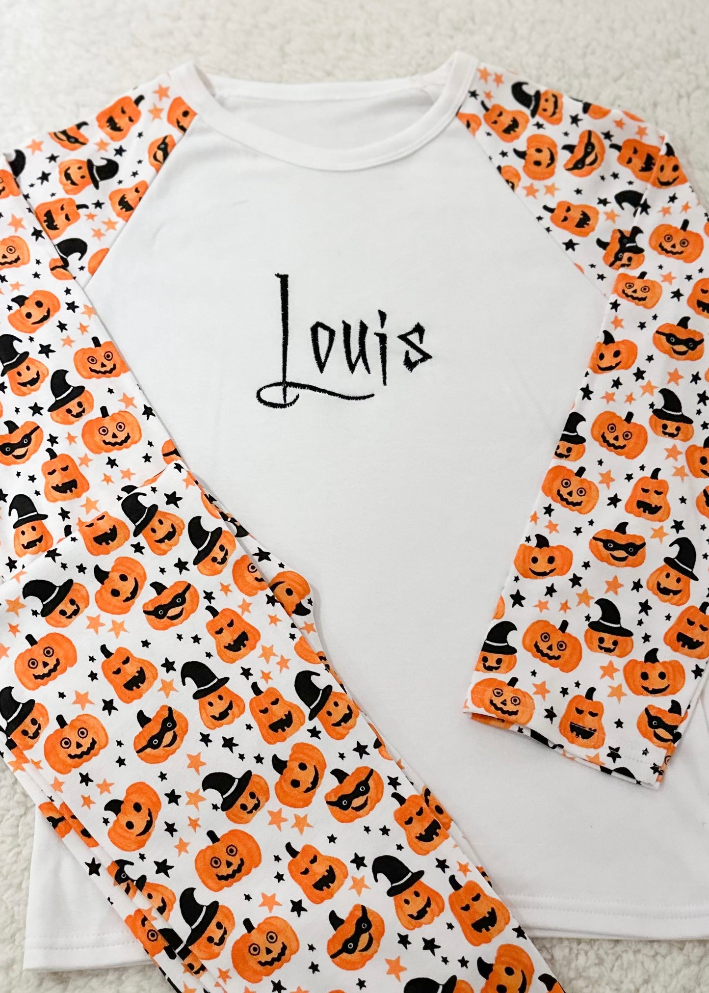 Halloween Spooky Font Pyjamas
