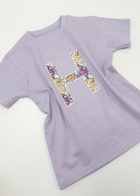 Short Sleeve Lilac Applique Tee