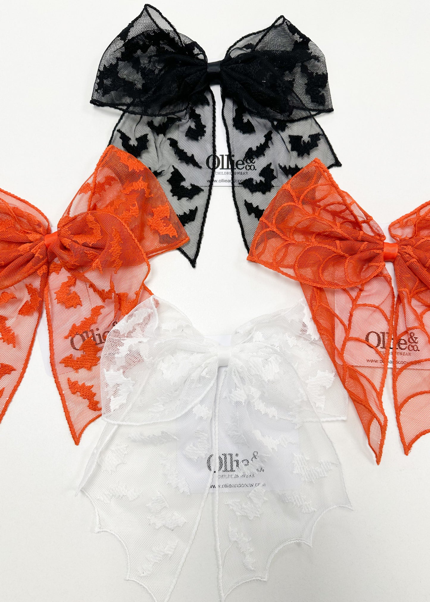 White Bat Large Bow