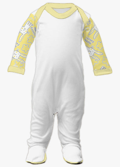 NEW Easter Grey Bunnies Handmade Romper