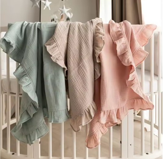 Cotton Frill Baby Blanket