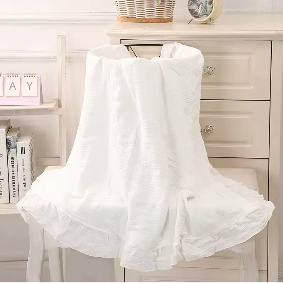 Cotton Frill Baby Blanket