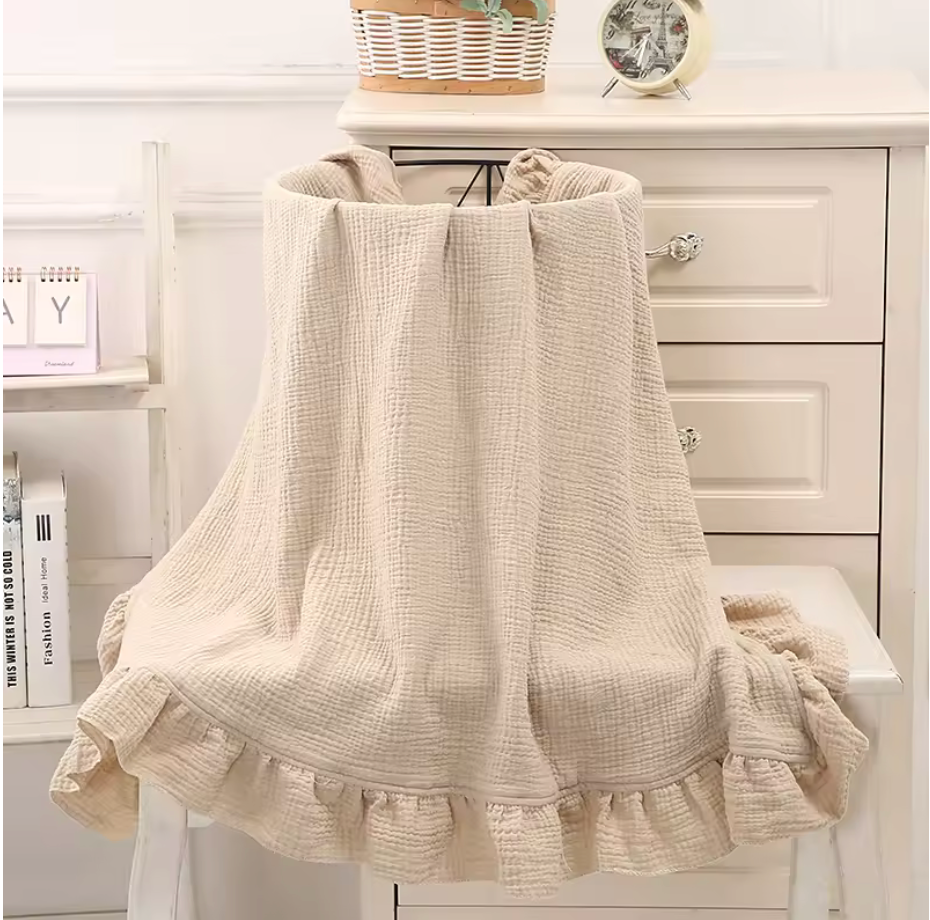 Cotton Frill Baby Blanket