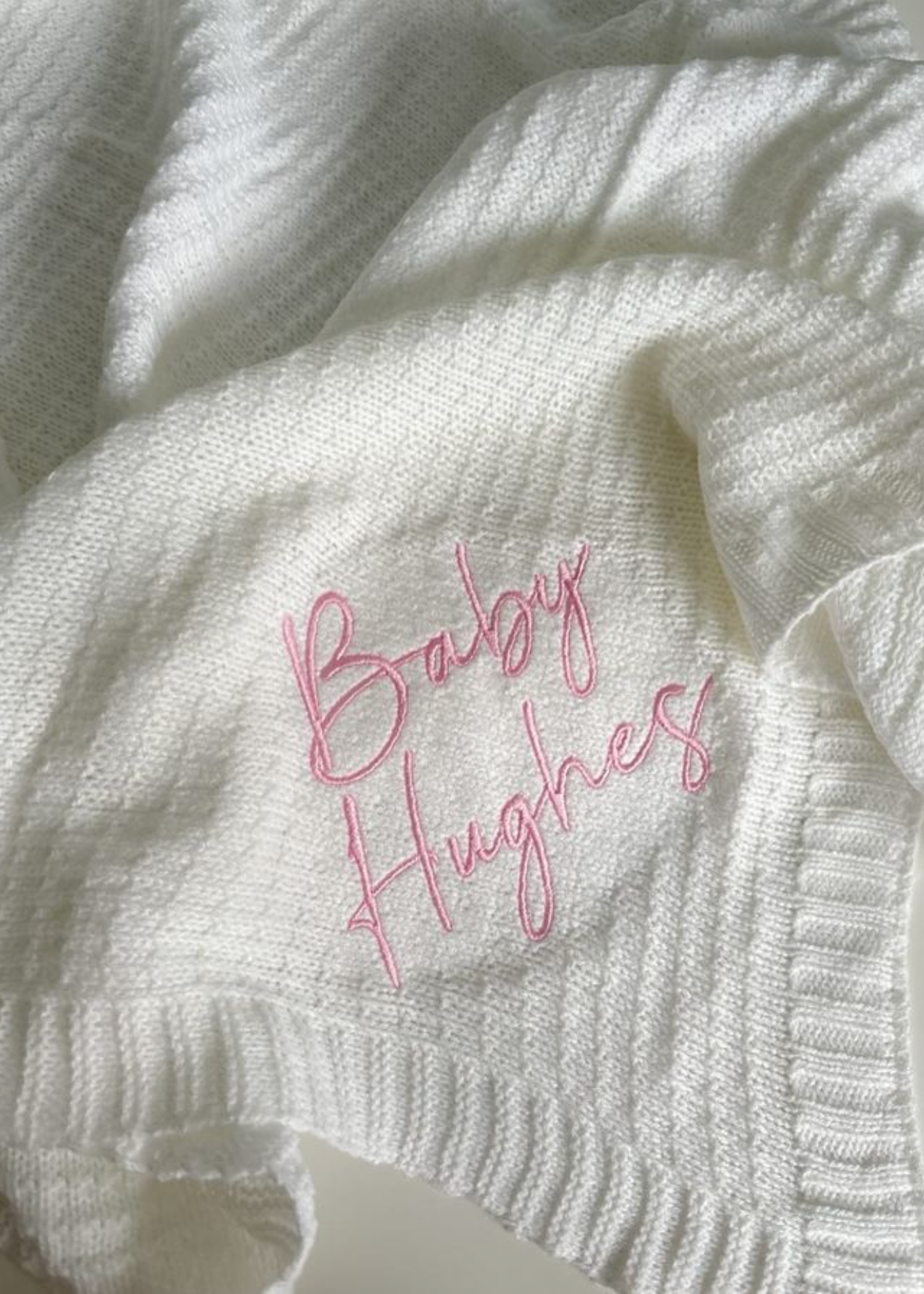 Cellular Baby Blanket