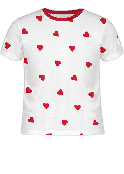 Small Heart Valentines Tee