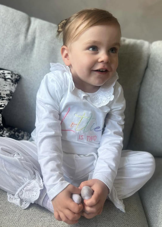 Frill Rainbow Thread Birthday Pyjamas