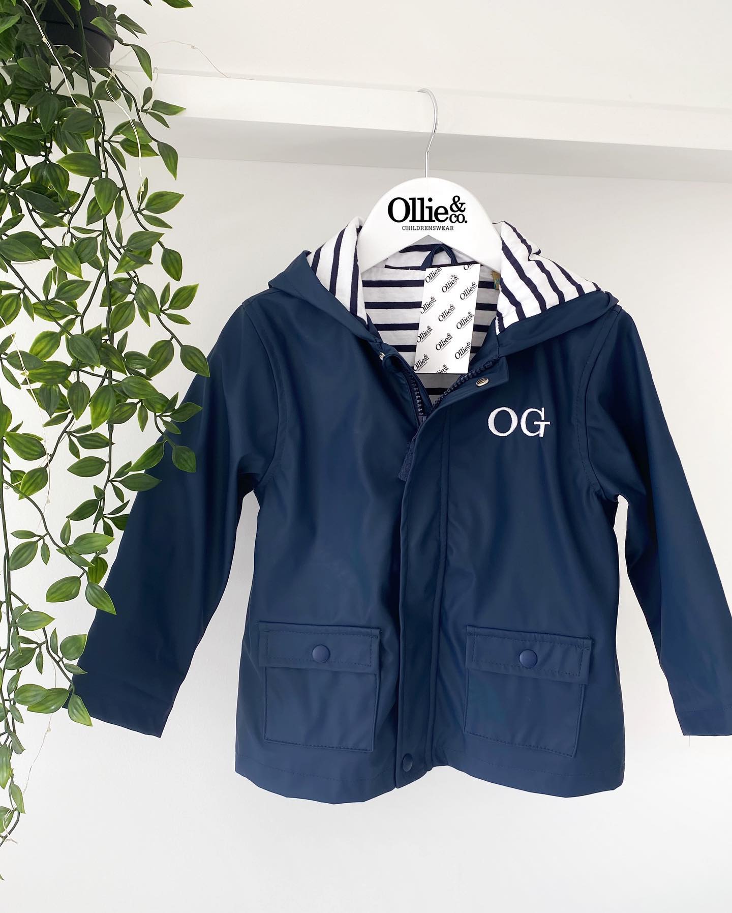 Navy Rain Jacket