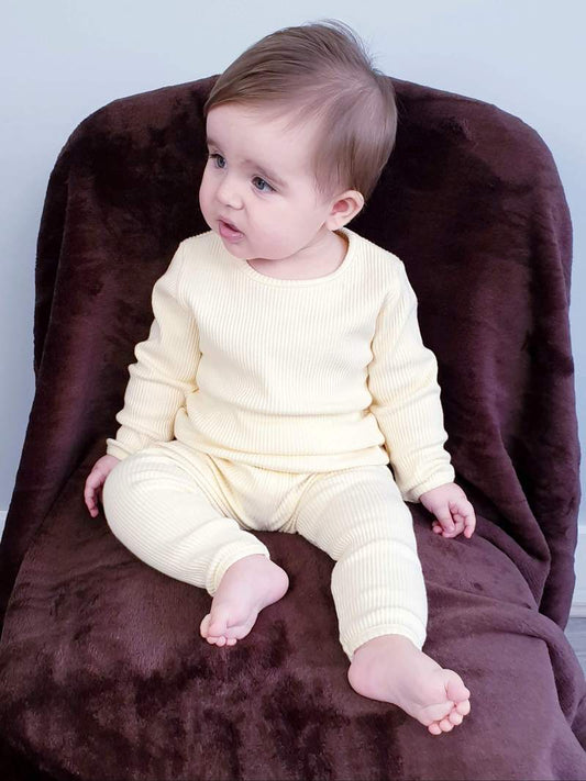 Apricot Ribbed Unisex Loungewear