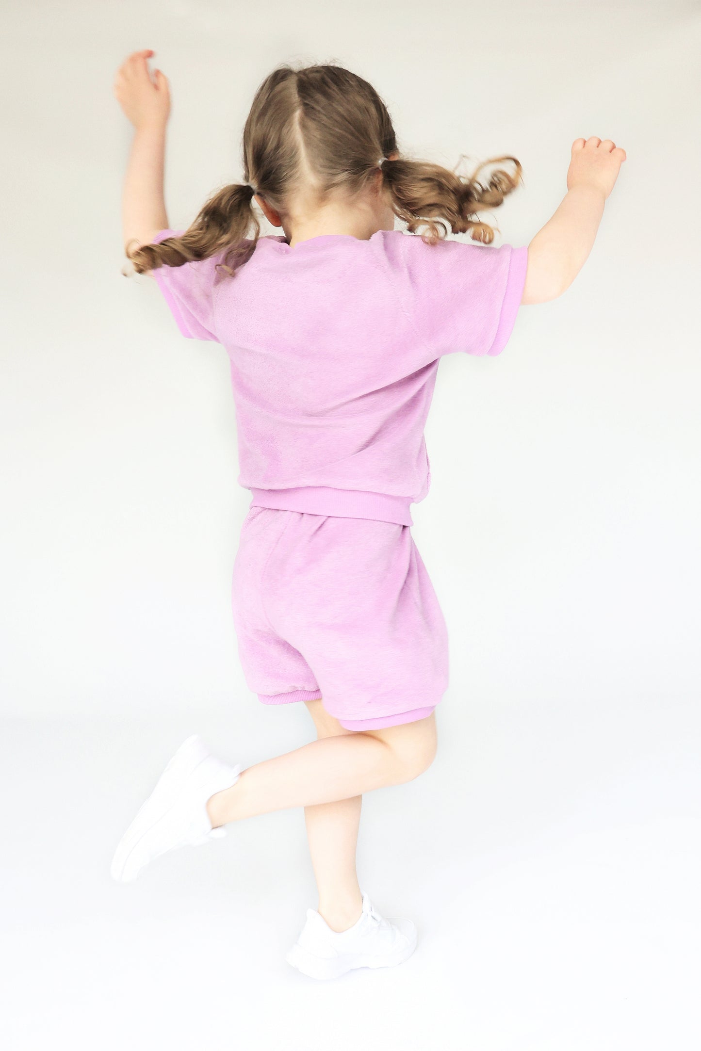 Lilac Towelling Short Loungewear