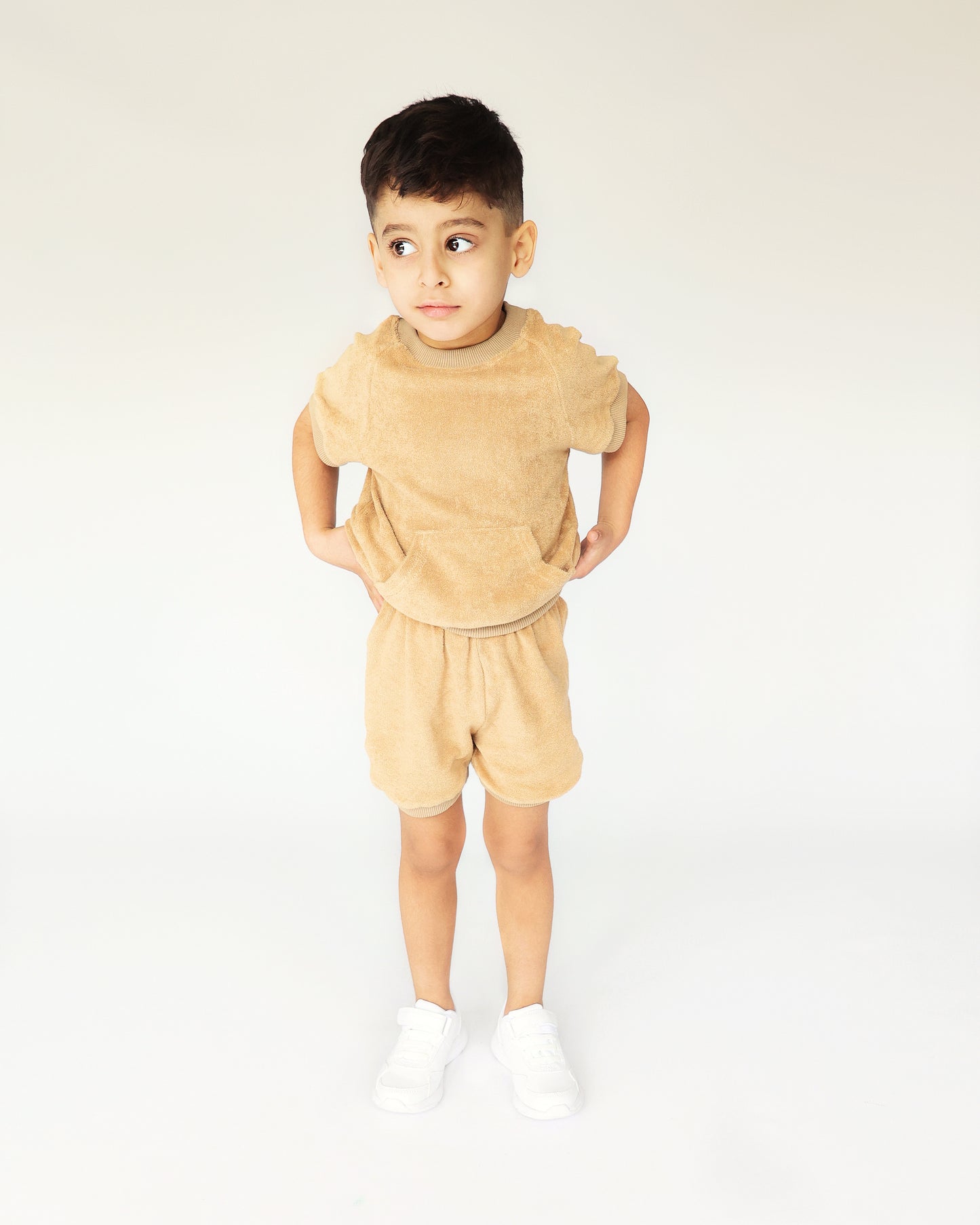 Sand Towelling Short Loungewear
