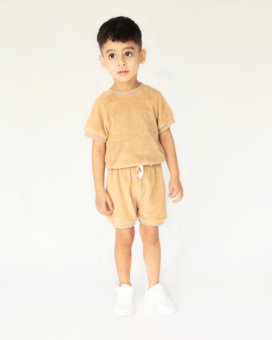 Sand Towelling Short Loungewear
