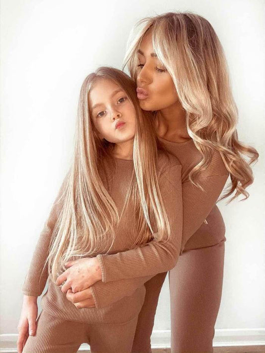 Biscuit Ribbed Unisex Loungewear