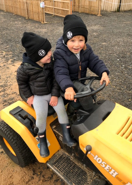 Kids Monogram Beanie Hat