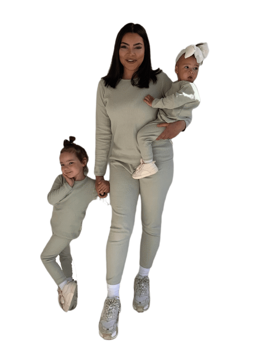 Adults Sage Ribbed Unisex Loungewear