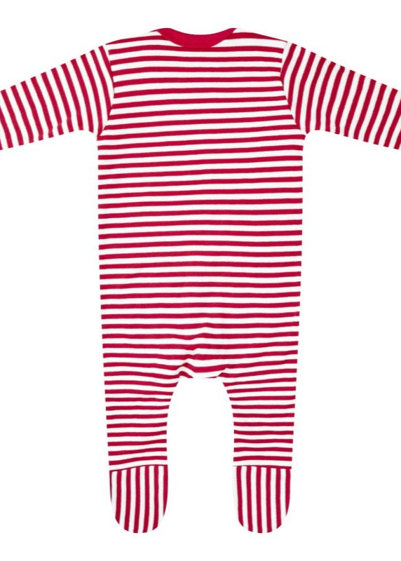 Candy Cane Baby Romper