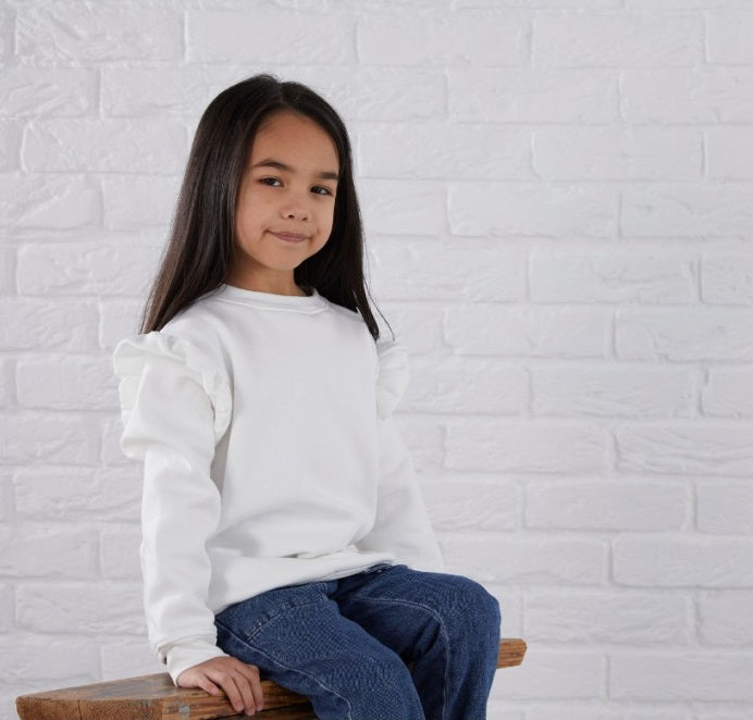 Frill Sleeve Sweater