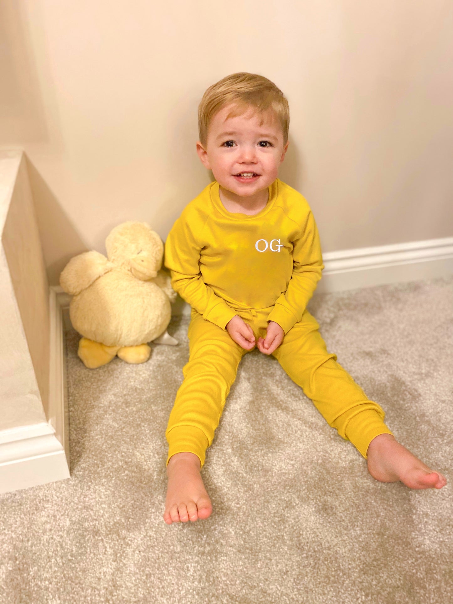 Mustard Tie Waist Loungewear