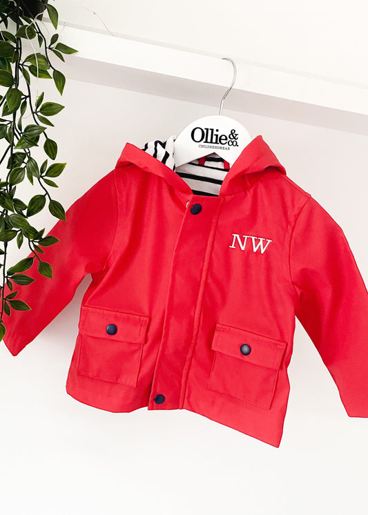 Red Rain Jacket