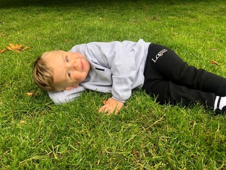 Ash Grey Signature Kids Hoodie