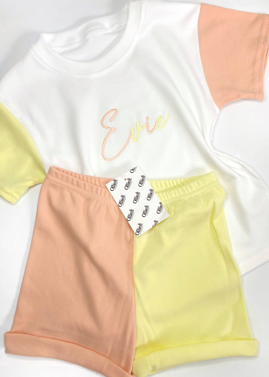 Peach & Lemon Handmade Short Loungewear