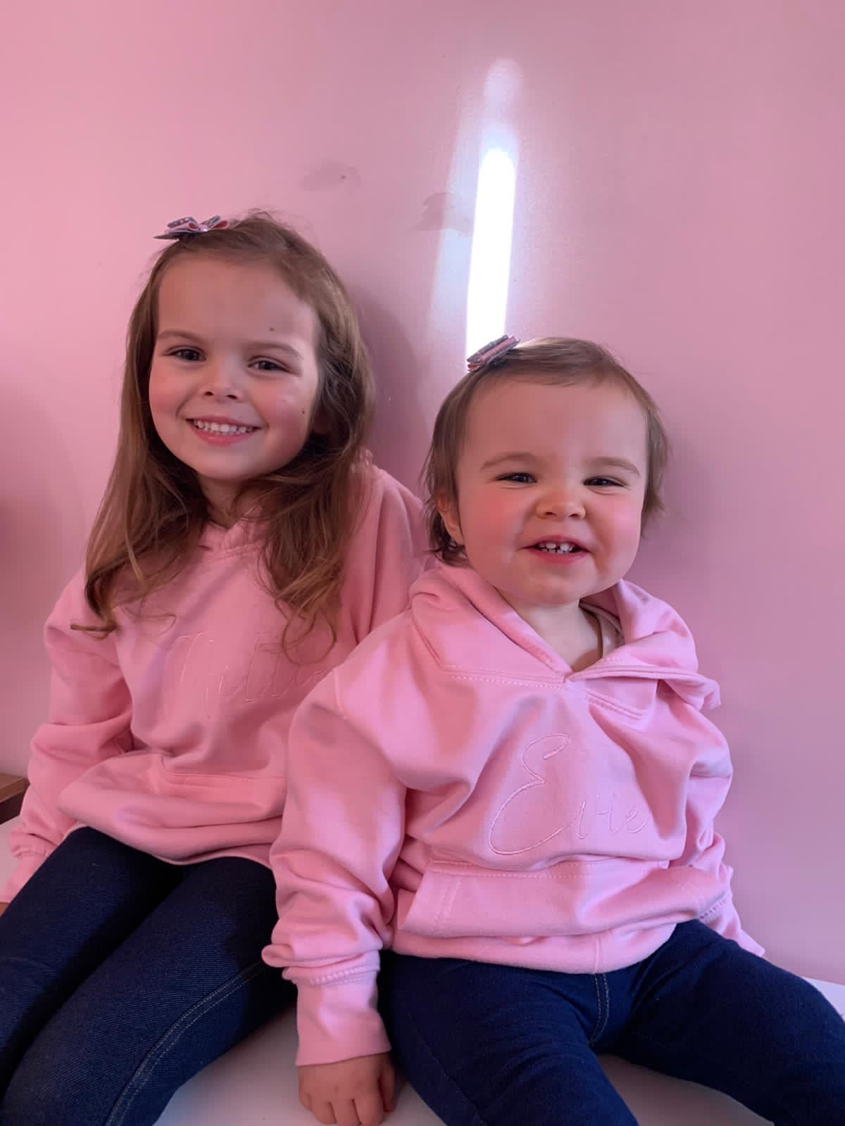 Baby Pink Signature Kids Hoodie
