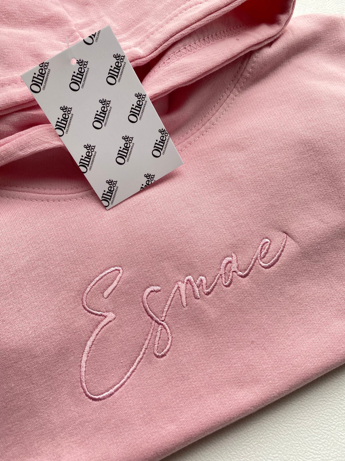 Baby Pink Signature Kids Hoodie