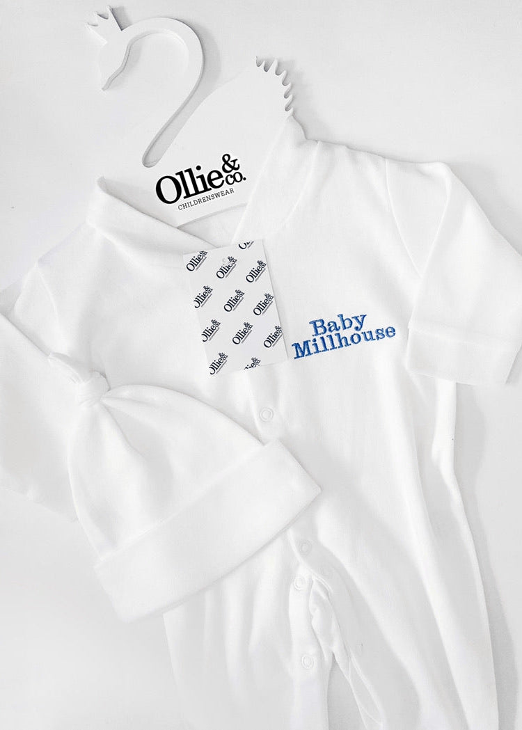 White Button Down Sleepsuit