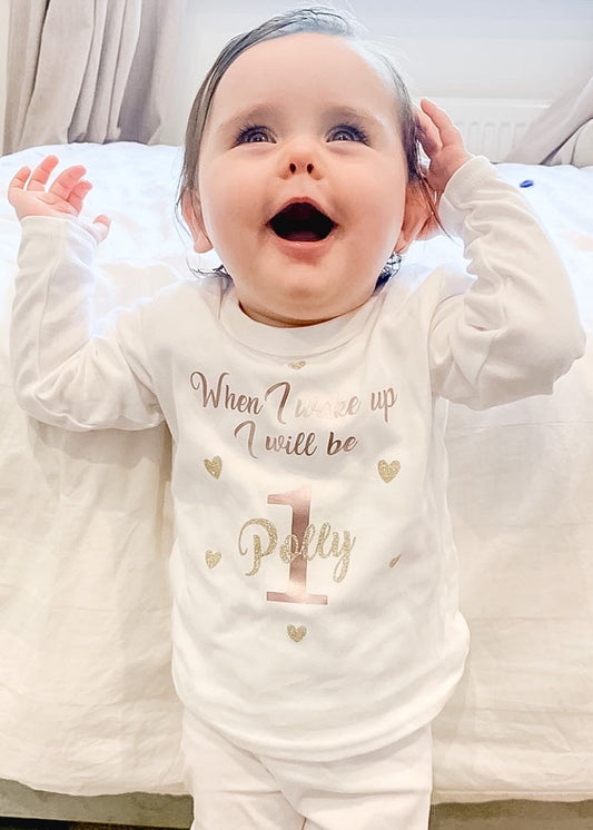 White Birthday Pyjamas