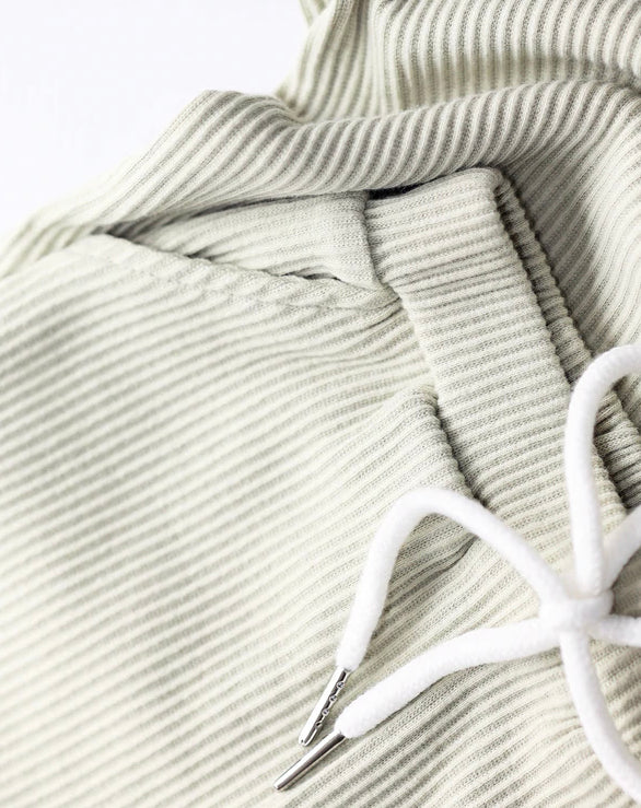 Sage Ribbed Unisex Short Set