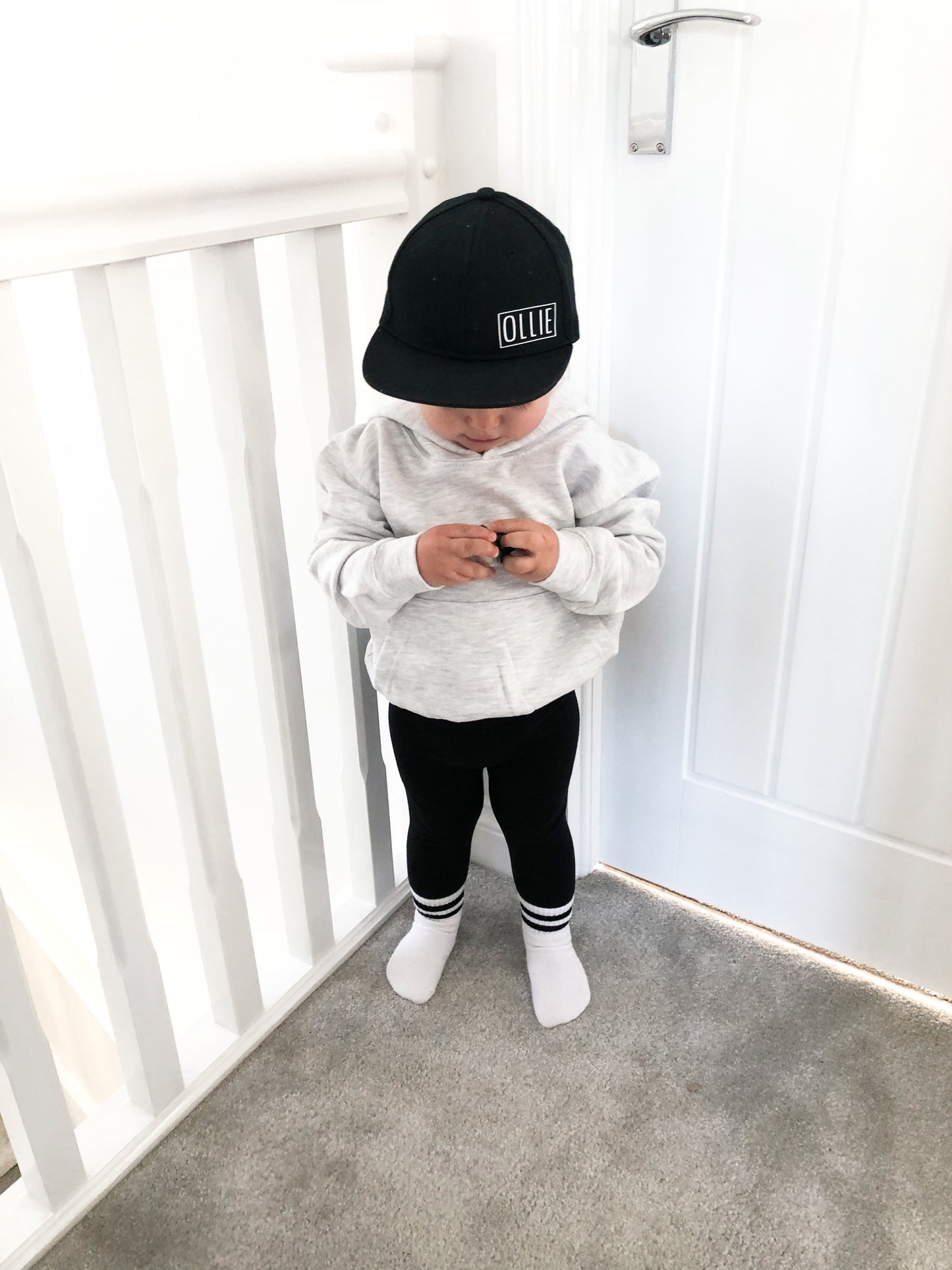 Ash Grey Signature Kids Hoodie