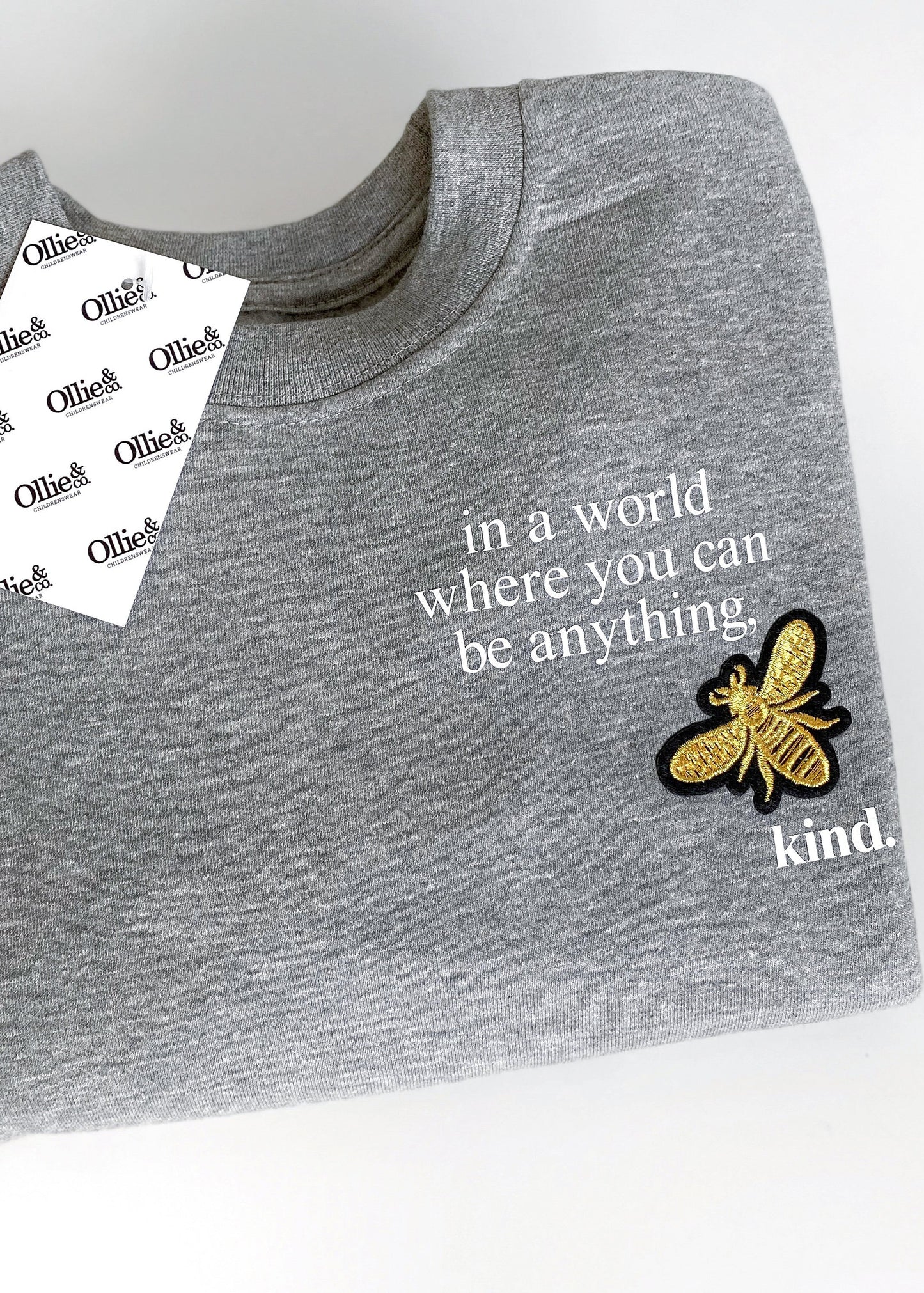 'Be Kind' Grey Sweater