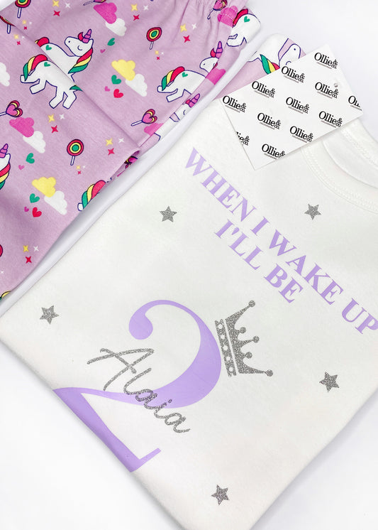 Unicorn Birthday Pyjamas
