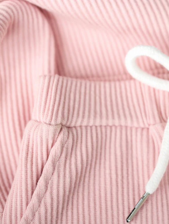 Cotton Candy Ribbed Unisex Short Set