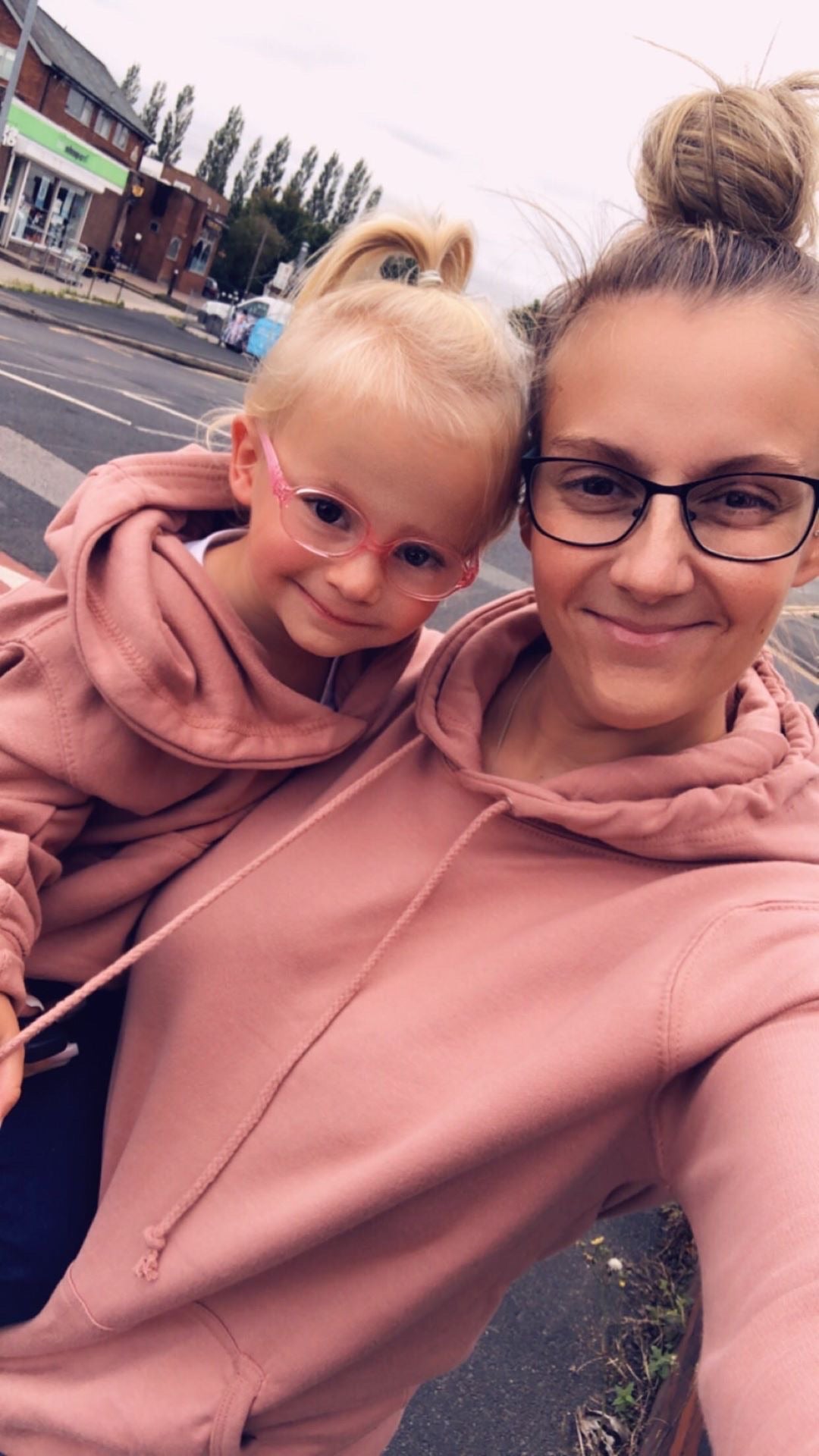 Dusty Pink Signature Adults Hoodie